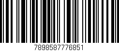 Código de barras (EAN, GTIN, SKU, ISBN): '7898587776851'