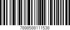 Código de barras (EAN, GTIN, SKU, ISBN): '7898588111538'