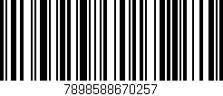 Código de barras (EAN, GTIN, SKU, ISBN): '7898588670257'