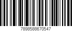Código de barras (EAN, GTIN, SKU, ISBN): '7898588670547'