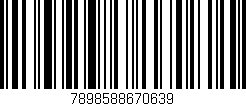 Código de barras (EAN, GTIN, SKU, ISBN): '7898588670639'
