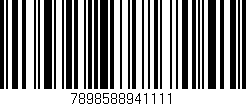 Código de barras (EAN, GTIN, SKU, ISBN): '7898588941111'