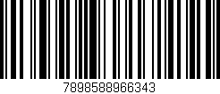 Código de barras (EAN, GTIN, SKU, ISBN): '7898588966343'