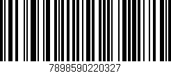 Código de barras (EAN, GTIN, SKU, ISBN): '7898590220327'