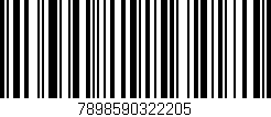 Código de barras (EAN, GTIN, SKU, ISBN): '7898590322205'