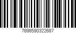 Código de barras (EAN, GTIN, SKU, ISBN): '7898590322687'