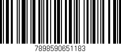 Código de barras (EAN, GTIN, SKU, ISBN): '7898590651183'