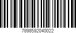 Código de barras (EAN, GTIN, SKU, ISBN): '7898592040022'