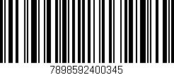 Código de barras (EAN, GTIN, SKU, ISBN): '7898592400345'
