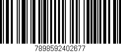 Código de barras (EAN, GTIN, SKU, ISBN): '7898592402677'