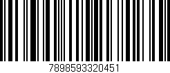 Código de barras (EAN, GTIN, SKU, ISBN): '7898593320451'