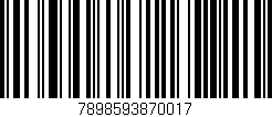 Código de barras (EAN, GTIN, SKU, ISBN): '7898593870017'