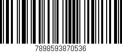 Código de barras (EAN, GTIN, SKU, ISBN): '7898593870536'