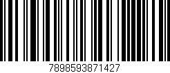 Código de barras (EAN, GTIN, SKU, ISBN): '7898593871427'