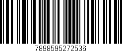 Código de barras (EAN, GTIN, SKU, ISBN): '7898595272536'