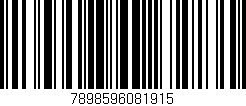 Código de barras (EAN, GTIN, SKU, ISBN): '7898596081915'