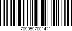 Código de barras (EAN, GTIN, SKU, ISBN): '7898597081471'