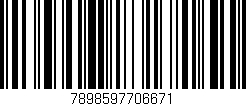 Código de barras (EAN, GTIN, SKU, ISBN): '7898597706671'
