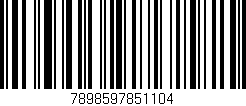 Código de barras (EAN, GTIN, SKU, ISBN): '7898597851104'