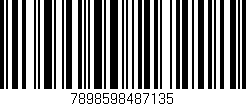 Código de barras (EAN, GTIN, SKU, ISBN): '7898598487135'