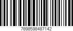Código de barras (EAN, GTIN, SKU, ISBN): '7898598487142'
