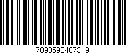 Código de barras (EAN, GTIN, SKU, ISBN): '7898598487319'