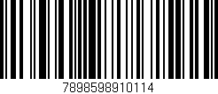 Código de barras (EAN, GTIN, SKU, ISBN): '7898598910114'