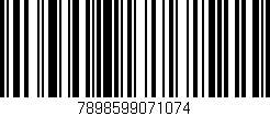 Código de barras (EAN, GTIN, SKU, ISBN): '7898599071074'