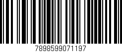 Código de barras (EAN, GTIN, SKU, ISBN): '7898599071197'