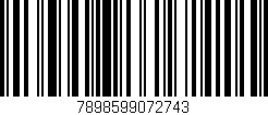 Código de barras (EAN, GTIN, SKU, ISBN): '7898599072743'