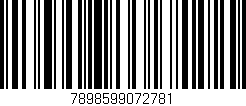 Código de barras (EAN, GTIN, SKU, ISBN): '7898599072781'