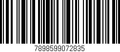 Código de barras (EAN, GTIN, SKU, ISBN): '7898599072835'