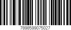 Código de barras (EAN, GTIN, SKU, ISBN): '7898599075027'