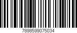 Código de barras (EAN, GTIN, SKU, ISBN): '7898599075034'