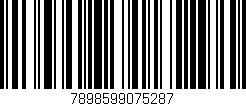 Código de barras (EAN, GTIN, SKU, ISBN): '7898599075287'