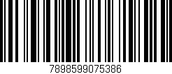 Código de barras (EAN, GTIN, SKU, ISBN): '7898599075386'