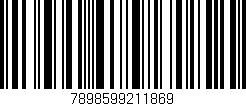 Código de barras (EAN, GTIN, SKU, ISBN): '7898599211869'
