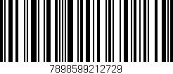 Código de barras (EAN, GTIN, SKU, ISBN): '7898599212729'