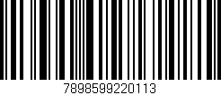 Código de barras (EAN, GTIN, SKU, ISBN): '7898599220113'
