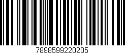 Código de barras (EAN, GTIN, SKU, ISBN): '7898599220205'