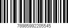 Código de barras (EAN, GTIN, SKU, ISBN): '78985992205545'