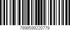 Código de barras (EAN, GTIN, SKU, ISBN): '7898599220779'