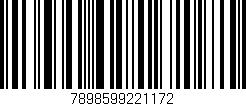 Código de barras (EAN, GTIN, SKU, ISBN): '7898599221172'