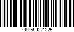 Código de barras (EAN, GTIN, SKU, ISBN): '7898599221325'