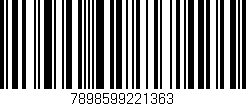 Código de barras (EAN, GTIN, SKU, ISBN): '7898599221363'
