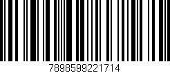 Código de barras (EAN, GTIN, SKU, ISBN): '7898599221714'