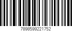 Código de barras (EAN, GTIN, SKU, ISBN): '7898599221752'