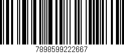 Código de barras (EAN, GTIN, SKU, ISBN): '7898599222667'