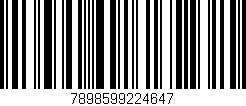 Código de barras (EAN, GTIN, SKU, ISBN): '7898599224647'