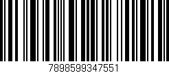 Código de barras (EAN, GTIN, SKU, ISBN): '7898599347551'
